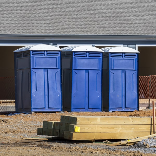 what is the expected delivery and pickup timeframe for the porta potties in San Cristobal New Mexico